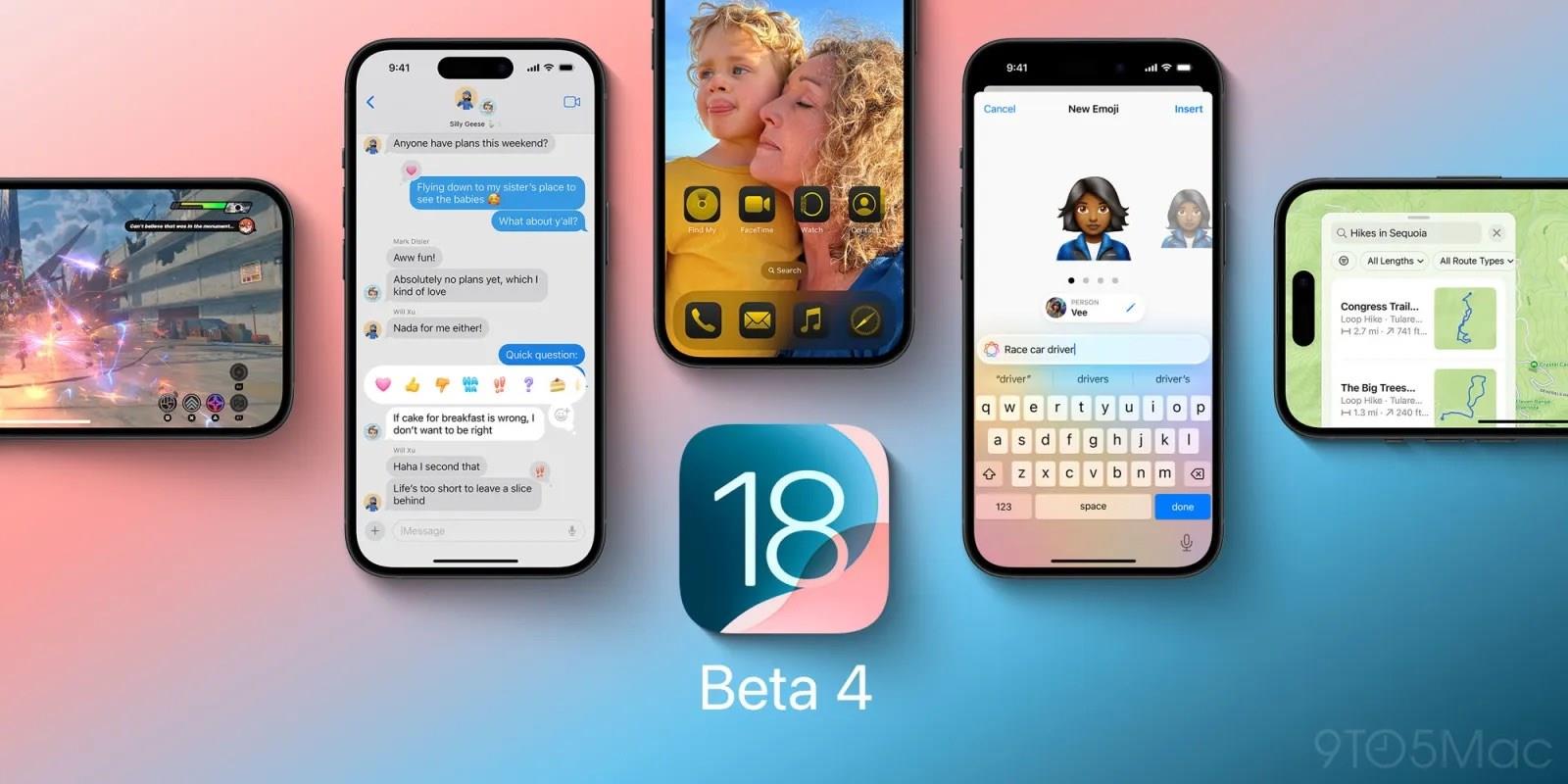 Apple, iOS 18 ve iPadOS 18 beta 4 sürümünü yayınladı